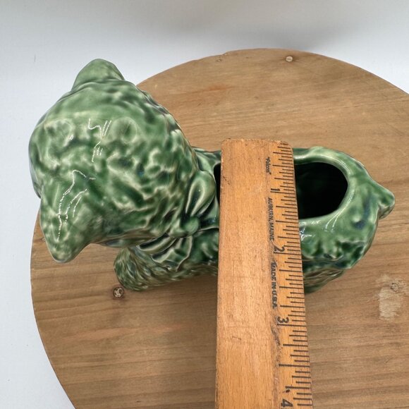 Vintage Green Cameron Clay Ceramic Lamb Planter, 1950’s - Picture 9 of 9